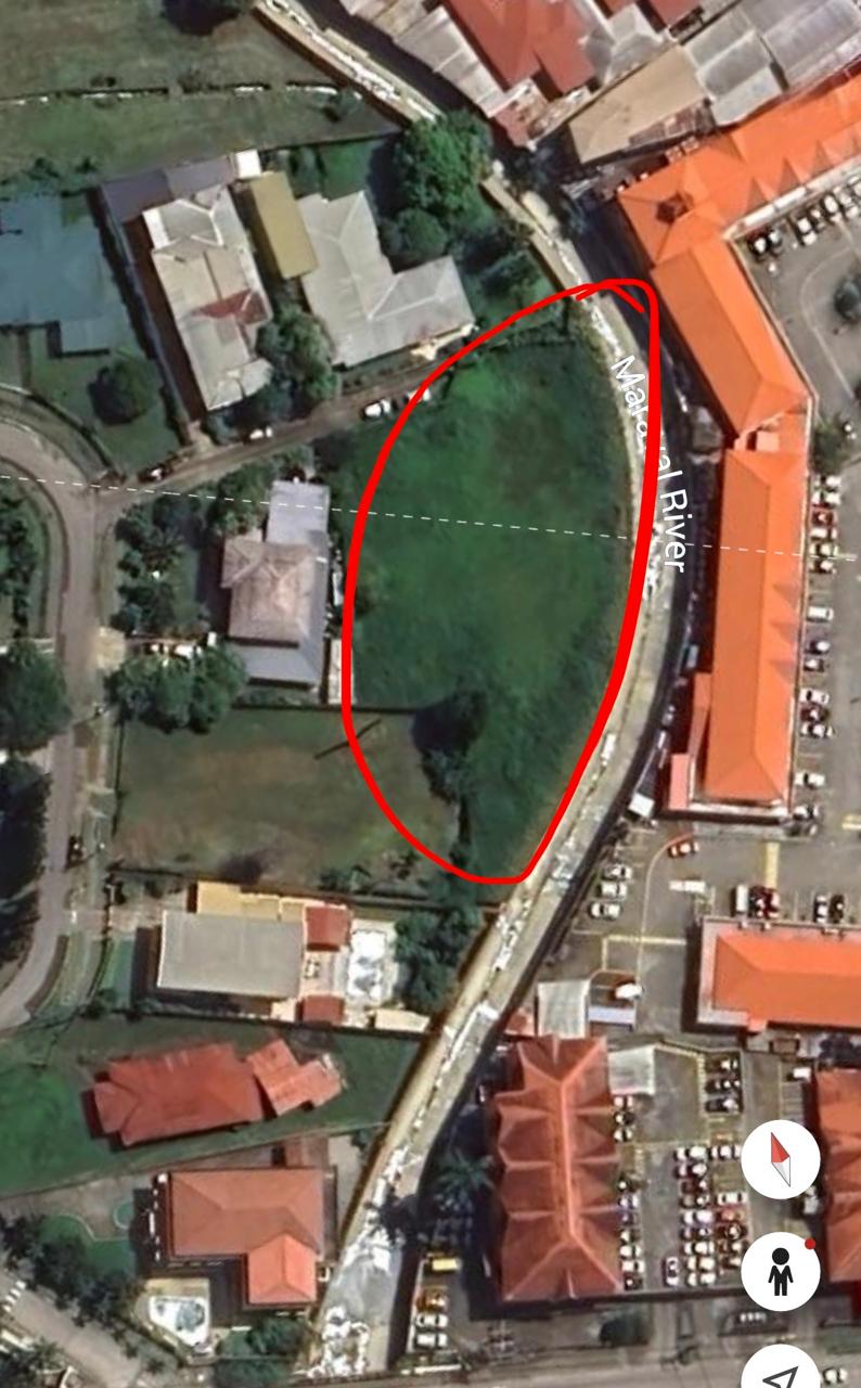 Aerial view of the two adjoining land parcels at Ellerslie Park